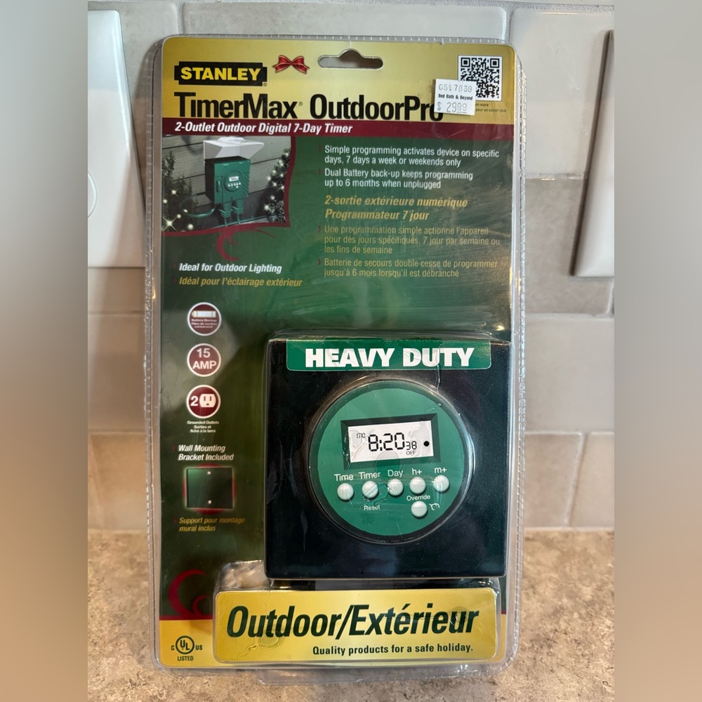 Stanley TimerMax Outdoor Pro for Christmas lights